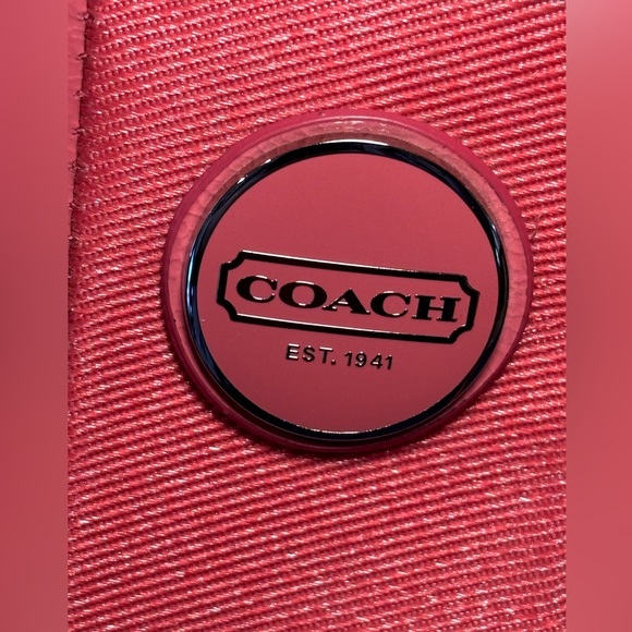 Coach Signature Strip Mini Carryall New Without Tags Beautiful 7”H 10”L … - Picture 13 of 14